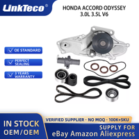 Linkteco - Kit de Correa de Distribución y Accesorios con Bomba de Agua para HONDA ACCORD ODYSSEY 3.0L 3.5L V6 2000-2018 TKH002
