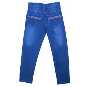 Pantalones Vaqueros Bordados para Niñas - Azul Rey - Product Image 3