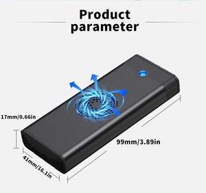 กล่องใส่ SSD แบบ M.2 NVME NGFF อลูมิเนียมอัลลอยด์ USB 3.1 Type-C พร้อมพัดลมระบายความร้อน - Product Image 5