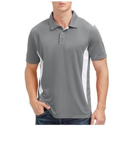 Camisetas de polo de golf de 2 tonos para hombre con logotipo personalizado, camiseta atlética de rendimiento, polo deportivo transpirable de manga corta para golf que absorbe la humedad - Product Image 6