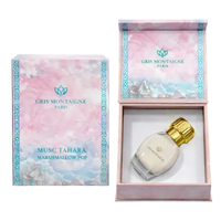 Parfum Unisexe Floral Liquide de Luxe 12ml Gris Montaigne-Musc Tahara Marshmallow Pop France Longue Durée