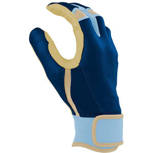 Latest Men's Short <b>Cuff</b> <b>Leather</b> Gloves with Heavy <b>Wrist</b> Stylish Softball and Baseball Batting Gloves Flexible for Training - Product Image 2