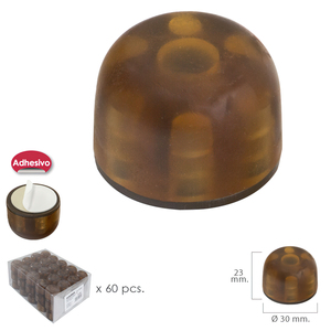 Fermaporta in plastica marrone 30 mm x 23 mm (H) - Product Image 1