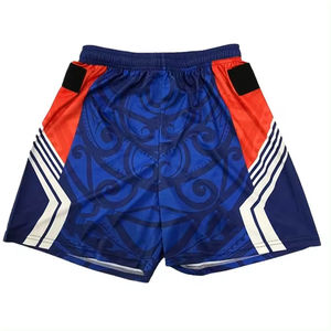 Shorts de rugby et de football personnalisés imprimés par sublimation pour hommes et femmes, 100% polyester respirant, avec poches - Product Image 1