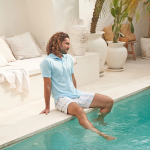 Camiseta Unisex Informal y Cómoda de Poliéster y Algodón, Tejida, Lavada, de Secado Súper Rápido, Manga Corta, Lisa, con Botones Delanteros - Product Image 1