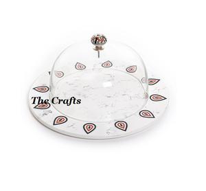 Ensemble de plateaux de service en acrylique et fer, design attrayant et nouveau, trois plateaux de qualité supérieure, logo personnalisable pour restaurant, hôtel - Product Image 2