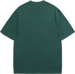 เสื้อยืดคอกลมทรงหลวม แขนเสื้อตก ผ้าคอตตอน 100% 220 กรัม สำหรับผู้ชาย ลายอินทรีบิน แบบสั่งทำพิเศษ แห้งเร็ว - Product Image 2