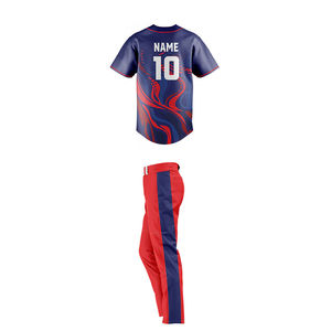 Uniforme de baseball unisexe, nouveau modèle, séchage rapide, respirant, 100% polyester, léger, ensembles pour adultes, jeunes, tailles plus grandes, softball, été - Product Image 2