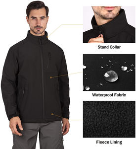 Chaqueta Cortavientos Ligera para Hombre, Impermeable, de Softshell, para Senderismo, Correr, Ciclismo, Camping, Transpirable, Deportiva - Product Image 3