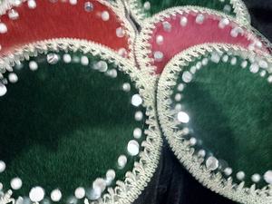 แผ่นตกแต่ง thali Mehndi ทำมือ doodh pilai พร้อมชาม Thali Punjabi สไตล์งานแต่งงาน - Product Image 4