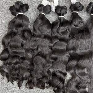 ผมต่อจากมนุษย์ผมคนเวียดนามสำหรับต่อผมมนุษย์ผมบริสุทธิ์คาเบลโลฮัมโน่แบบไม่ผ่านการแปรรูป - Product Image 1