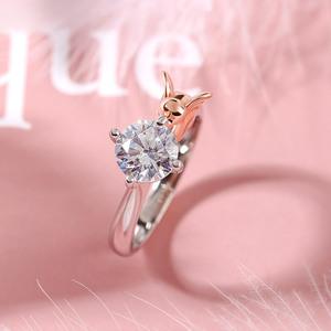แหวนช้างนำโชค Jeulia Hug Me ทรงวงกลม เงินสเตอร์ลิงประดับพลอยธรรมชาติ - Product Image 6