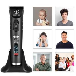 Kit de Cortapelos Recargable de Alta Resistencia con Base de Carga, 1 Capa de Peluquería, 8 Guías, Recortadora de Pelo Inalámbrica a Batería - Product Image 1