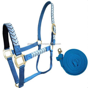 Produits de selle de cheval de qualité supérieure faits à la main licou de cheval en nylon de luxe avec des accessoires en acier inoxydable de haute finition fabriqués en Inde - Product Image 4