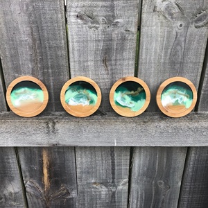 Top Quality Customize <b>Coaster</b> Handmade Wooden <b>Coasters</b> Customized Acacia Wood <b>coaster</b> for <b>Glass</b> Cup Mug Drinks - Product Image 3