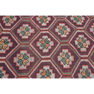 Tapis Vintage en Laine Turque Rouge Vert Patchwork Grande Surface 3.5 X 10.6ft Rectangle Couloir Design 10mm Latex pour Chambre Salon - Product Image 5