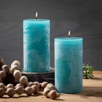 Bougie artisanale personnalisée en cire naturelle pour l'éclairage de Diwali et de Noël, décoration élégante pour la maison avec un charme festif