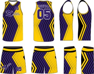 ชุดบาสเก็ตบอลจากโรงงาน OEM ระบายอากาศได้ดี ไม่เป็นขุย เสื้อทีม - Product Image 2