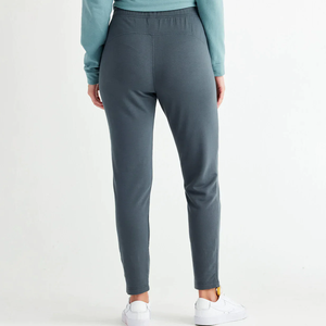 Pantalon de survêtement décontracté pour femme 2026, taille élastique, en molleton, style urbain, devant plat, respirant, design hiver, avec bande latérale - Product Image 6