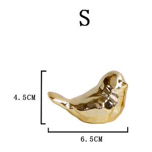 Figurine d'oiseaux plaquée or de qualité supérieure objet décoratif et sculpture d'oiseau abstrait et décoration de la maison - Product Image 5