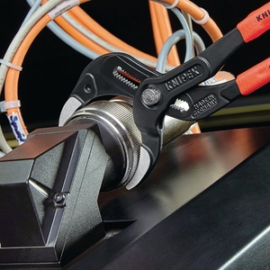 For KNIPEX Siphon Connector Pliers 250mm <b>Clamping</b> Range 10-75mm Black Atramentized with Plastic Jaws - Product Image 4