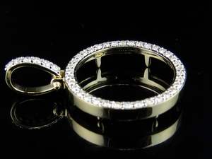 Hip Hop lujo círculo diseño Moissanite diamante S925 plata Iced Out colgante joyería para hombres mujeres personalizado - Product Image 2