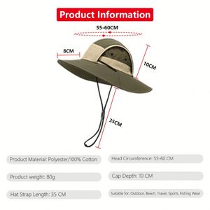 Chapeau de soleil d'extérieur OEM avec logo personnalisé brodé, chapeau bob pour la pêche et la randonnée, design tricoté assorti aux couleurs - Product Image 4