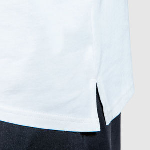 T-shirt personnalisé pour homme T-shirt personnalisé rapide 100% coton pour homme Anti-rides poids lourd surdimensionné épaules tombantes solide vierge court - Product Image 5