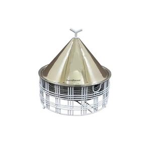 Serveur de nourriture en métal doré au design arabe Casseroles chaudes et chauffe-plats Pots de service Vaisselle de mariage Pot en métal pour la cuisine - Product Image 2