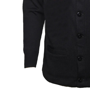 Pull noir de qualité supérieure avec pull Cardigan en tricot brodé personnalisé pour pull décontracté d'université de fraternité de sororité - Product Image 2