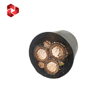 Typ GGC Untertage-Bergbaukabel 6 AWG 3-adrig Flexibles Schwarzes Kabel