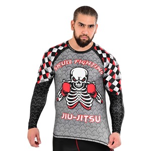 Chemise de compression à manches longues avec logo personnalisé pour hommes, vêtement anti-éruption respirant MMA BJJ Gymwear Sublimation Fit OEM Pakistan Sports - Product Image 2