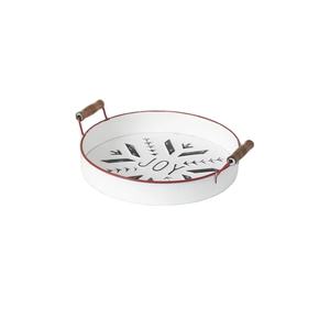 Plateau de service de table basse en métal blanc pour la décoration de la maison hôtel restaurant bar ustensiles de cuisine décor de table fabriqué en Inde vente en gros - Product Image 1