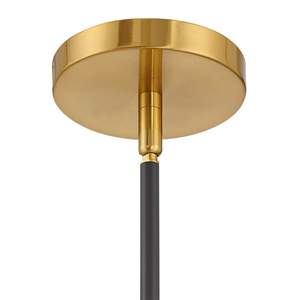 Lustre moderne à 3 lumières noir et or pour la maison et le bureau - Product Image 4