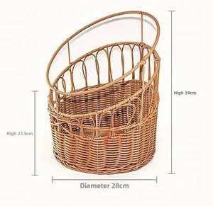 Cesta de Pan Moderna y Ecológica de Mimbre Tejido Circular, Cesta de Almacenamiento Hecha a Mano para Baguette y Otros Alimentos - Product Image 6