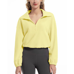 Sudadera de Mujer con Cierre de Cremallera, Color Bonito, Jersey de Manga Larga, Informal, para Otoño/Invierno, Colores Personalizados en la Parte Delantera, Forro Polar de Secado Rápido - Product Image 3