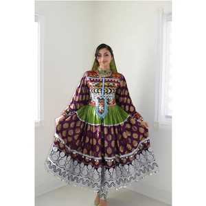 Dernier design 2025, robe longue maxi style afghan, tenue de culture afghane élégante, ensemble de robe avec broderie, logo imprimé, robe respirante - Product Image 6