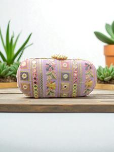 Bolso de Mano de Lujo Hecho a Mano para Fiesta de Noche o Boda para Mujer, Bolso de Mano Bordado con Cuentas, Cadena Dorada, Impermeable, con Anillo de Regalo - Product Image 4