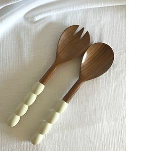 Premium Wooden <b>Salad</b> <b>Server</b> in Mirror Polish Dishwasher Safe <b>Salad</b> Fork <b>Salad</b> <b>Server</b> Sets Home & Kitchen Accessories - Product Image 5