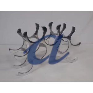 แท่นวางขวดไวน์พร้อมโลหะทำจากโลหะของตกแต่งบาร์ที่ออกแบบอย่างหรูหราแท่นวางขวดสำหรับขายโดยผู้ส่งออกอินเดีย - Product Image 2