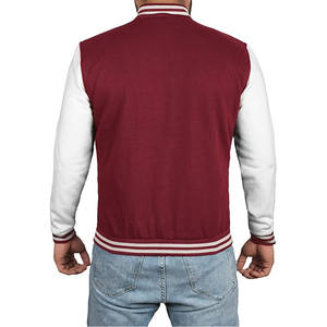 Oem Manufacturer Custom logo Chenille Embroidery Leather Sleeves College Wool Body Baseball Letterman Varsity Jacket for Men - Product Image 5