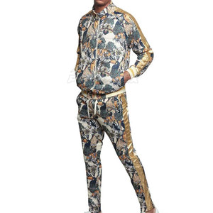 Best Quality Customized Sublimation 100% Cotton Men's Tracksuits Sets Latest Design Full <b>Sleeves</b> Quick Dry & Breathable - Product Image 2