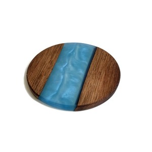 Vente chaude Fait À La Main Décoré Océan Résine Époxy Dessous De Verre Résine En Bois Tasse À Thé Tapis Vente Chaude Design Moderne - Product Image 2