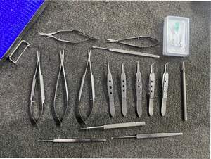 Juego de Cirugía Oftálmica para Cataratas, 21 Piezas, Instrumentos Oculares Manuales de Acero Inoxidable con Recubrimiento de Titanio + Caja, CE - Product Image 3