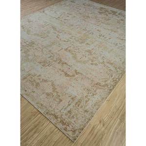 พรมขนสัตว์ถักมือ Erbe สีเบจและสีน้ำตาล ลายเหรียญตรา สำหรับตกแต่งห้องนั่งเล่นวัยรุ่น ขนาด 9x12 รุ่น GS-1068-CS-05 - Product Image 2