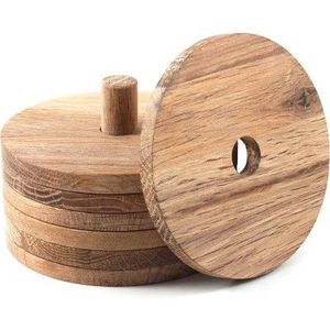 Posavasos de madera cuadrado Natural 100%, utensilios de Bar clásicos, increíble cerveza, café, té, pantalla, manteles individuales decorativos para mesa - Product Image 3