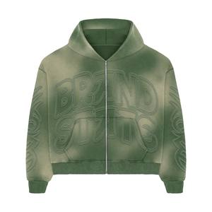 Deportes Fitness Gimnasio Diseño de logotipo personalizado Impreso Color azul Lavado con ácido Chándales de entrenamiento para hombres Chándales personalizados - Product Image 4