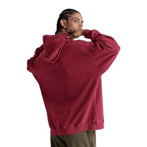 Nouveau sweat à capuche personnalisé poids lourd surdimensionné lavé à l'acide pour hommes décontracté hiver bouffée impression Logo haute qualité à capuche Service OEM - Product Image 3