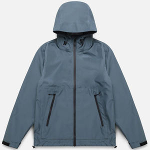 Vente en gros de pull long automne hiver pour hommes, veste de pluie zippée à l'avant avec capuche, tissu léger et respirant, état neuf - Product Image 1