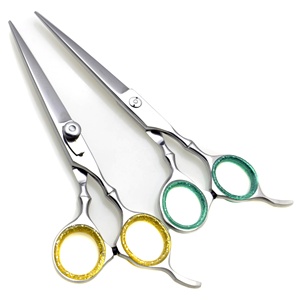 KOUNAIN Ciseaux de coiffure professionnels Ciseaux de salon de cisaillement Lames droites et tranchantes Vis réglable pour outil de beauté à coupe lisse - Product Image 1